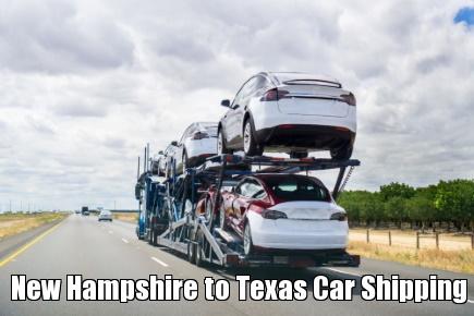 New Hampshire to Texas Car Shipping