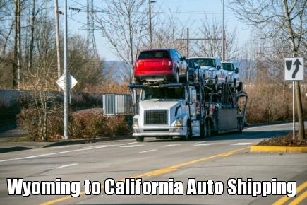 Wyoming to California Auto Shipping