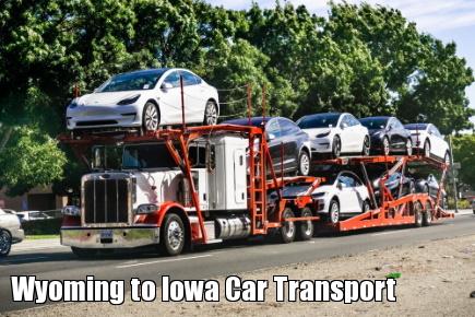 Wyoming to Iowa Car Transport