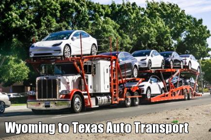 Wyoming to Texas Auto Transport